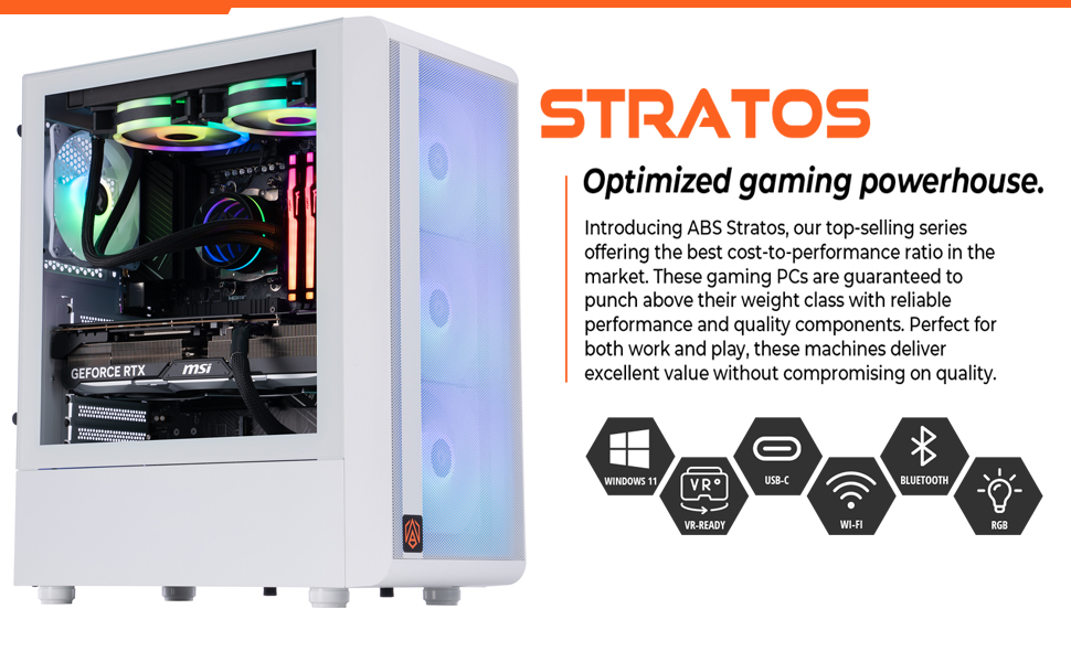 ABS Stratos Aqua Gaming PC